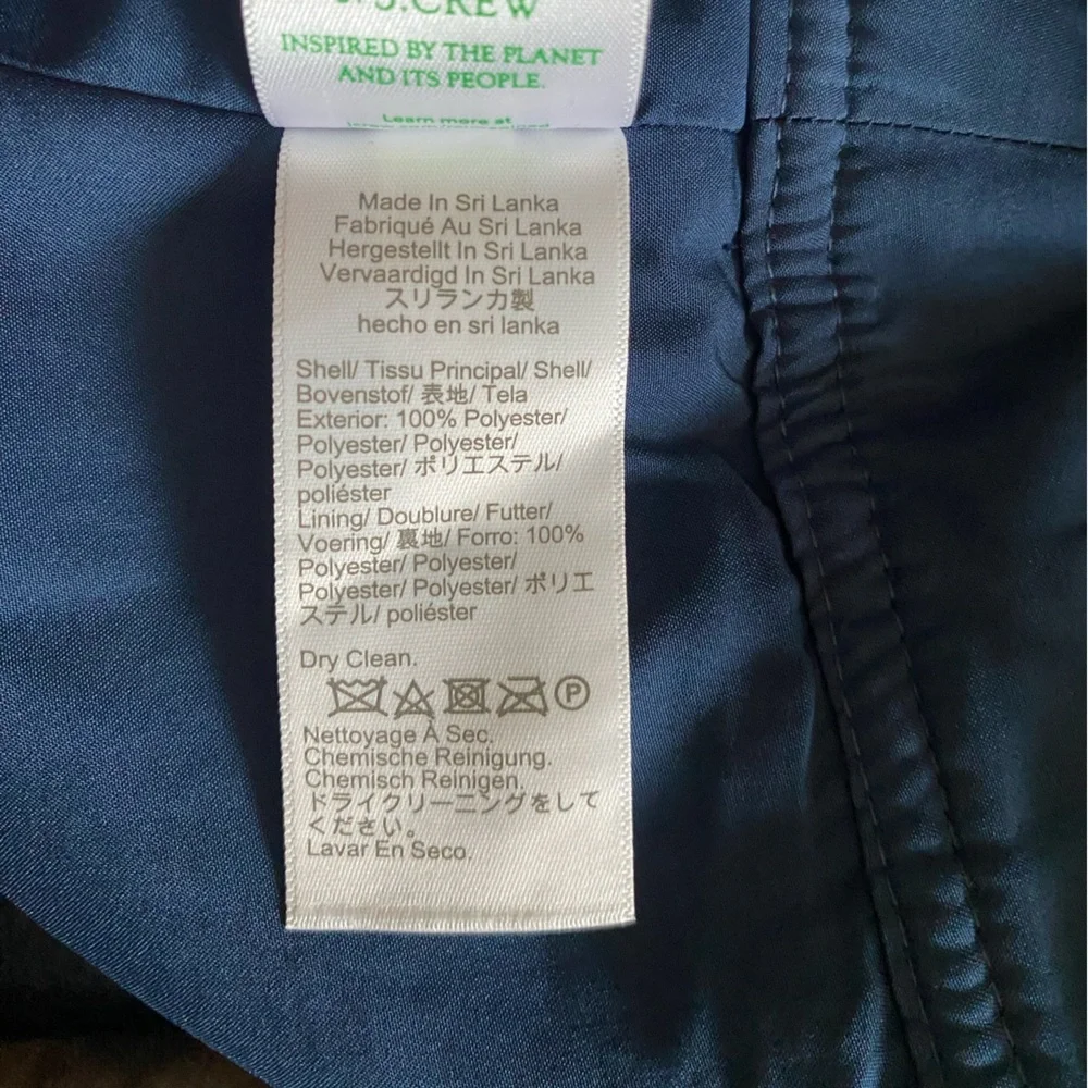NWT J. CREW Green and Blue Tweed A-line Skirt Size 4
